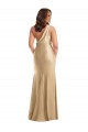 Silk like Satin Mermaid Long Sleeveless Formal Plus Size Evening Gown / Prom Dress / Bridesmaid Dress Barrie