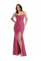 Silk like Satin Mermaid Long Sleeveless Tie Back Formal Plus Size Evening Gown / Prom Dress / Bridesmaid Dress Barrie