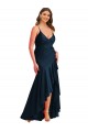 Silk like Satin Mermaid Long Sleeveless High Low Plus Size Evening Gown / Prom Dress / Bridesmaid Dress Barrie
