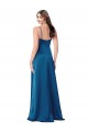Silk like Satin A-Line Long Sleeveless Low Back Formal Evening Gown / Prom Dress / Bridesmaid Dress Barrie