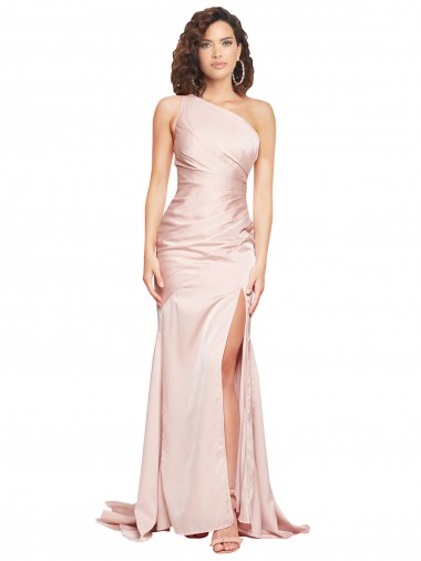 Silk like Satin Sheath Long Sleeveless Black Tie Evening Gown / Prom Dress / Bridesmaid Dress Barrie