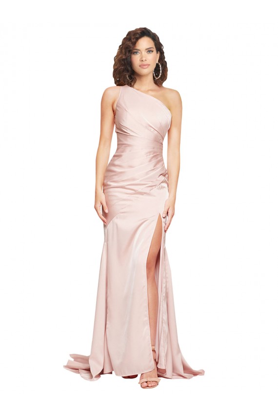Silk like Satin Sheath Long Sleeveless Black Tie Evening Gown / Prom Dress / Bridesmaid Dress Barrie