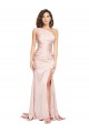 Silk like Satin Sheath Long Sleeveless Black Tie Evening Gown / Prom Dress / Bridesmaid Dress Barrie