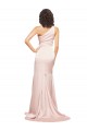 Silk like Satin Sheath Long Sleeveless Black Tie Evening Gown / Prom Dress / Bridesmaid Dress Barrie