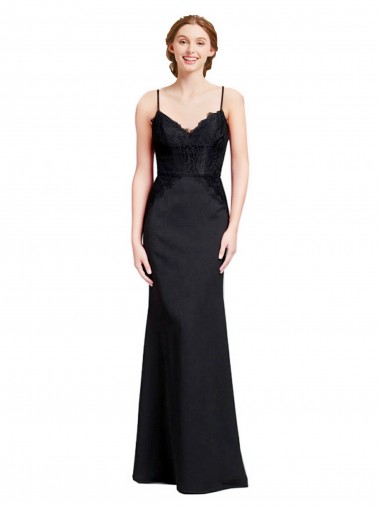 Stretch Crepe Mermaid Long Sleeveless Low Back Prom Dress / Bridesmaid Dress Barrie