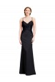 Stretch Crepe Mermaid Long Sleeveless Low Back Prom Dress / Bridesmaid Dress Barrie