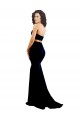 Stretch Crepe Mermaid Long Sleeveless Low Back Prom Dresses Barrie