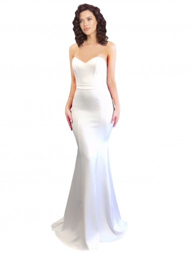 Stretch Crepe Mermaid Long Sleeveless Low Back Formal Evening Gown / Prom Dress / Bridesmaid Dress Barrie