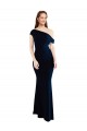 Stretch Crepe Mermaid Long Sleeveless One Shoulder Prom Dresses Barrie