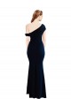 Stretch Crepe Mermaid Long Sleeveless One Shoulder Prom Dresses Barrie