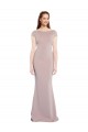 Stretch Crepe Mermaid Long Cap Sleeves Tie Back Formal Evening Gown / Prom Dress / Bridesmaid Dress Barrie