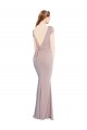 Stretch Crepe Mermaid Long Cap Sleeves Tie Back Formal Evening Gown / Prom Dress / Bridesmaid Dress Barrie