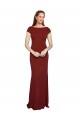 Stretch Crepe Mermaid Long Cap Sleeves Keyhole Back Formal Evening Gown / Prom Dress / Bridesmaid Dress Barrie