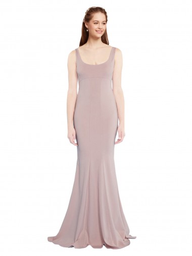 Stretch Crepe Mermaid Long Cap Sleeves Formal Evening Gown / Prom Dress / Bridesmaid Dress Barrie