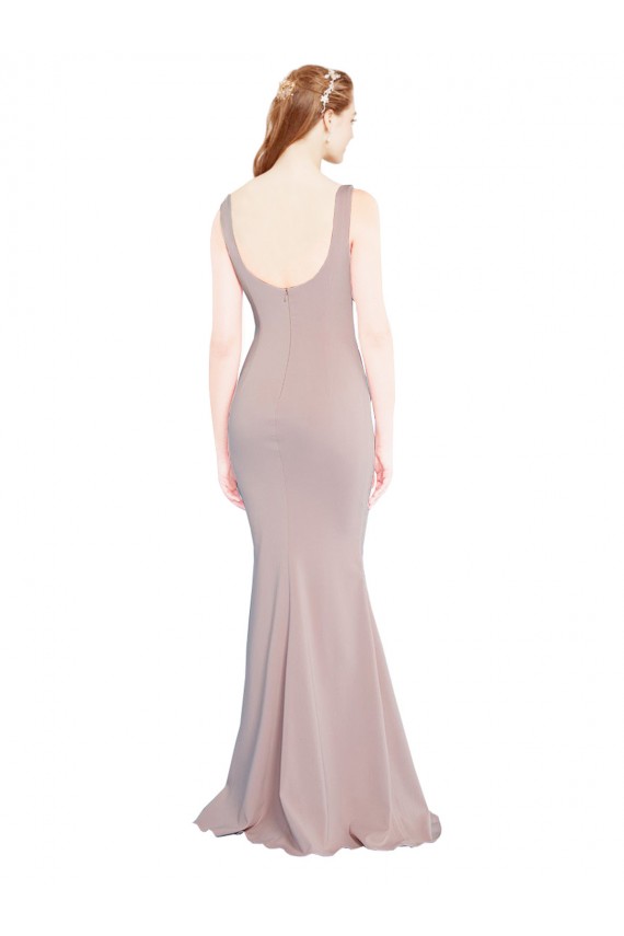 Stretch Crepe Mermaid Long Cap Sleeves Formal Evening Gown / Prom Dress / Bridesmaid Dress Barrie