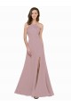Stretch Crepe A-Line Long Sleeveless Keyhole Back Prom Dress / Bridesmaid Dress Barrie