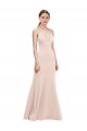 Stretch Crepe A-Line Long Sleeveless V-Back Formal Dress / Bridesmaid Dress Barrie