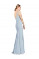 Stretch Crepe Trumpet Trumpet Sleeveless Light Sky Blue Bridesmaid Dress / Formal Dress Barrie