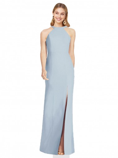 Stretch Crepe Trumpet Long Sleeveless Backless Formal Evening Gown / Bridesmaid Dress Barrie