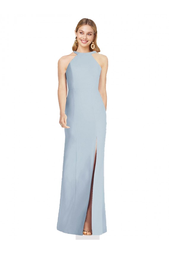 Stretch Crepe Trumpet Long Sleeveless Backless Formal Evening Gown / Bridesmaid Dress Barrie