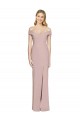 Stretch Crepe Trumpet Long Sleeveless Criss Cross Back Semi Formal Evening Dress / Prom Dress / Bridesmaid Dress Barrie