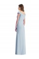 Stretch Crepe A-Line Long Sleeveless Black Tie Evening Gown / Bridesmaid Dress Barrie