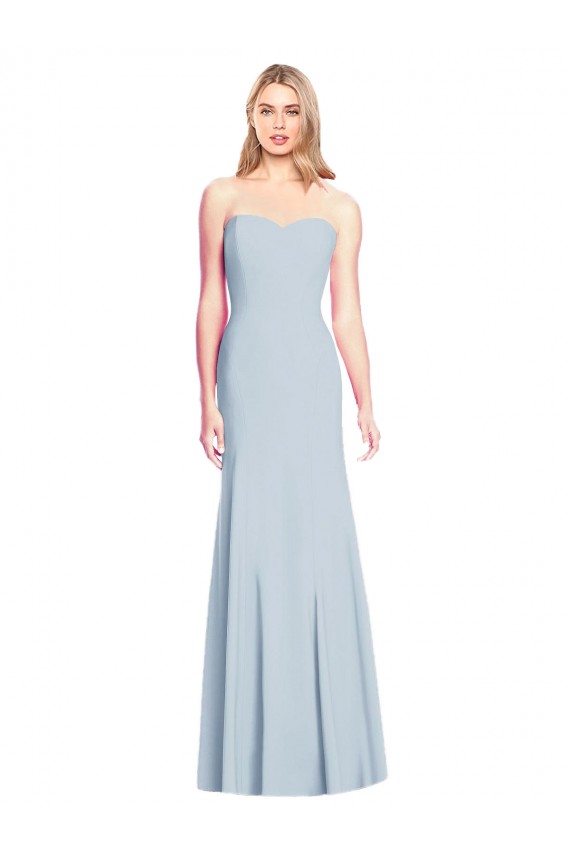 Stretch Crepe Trumpet Long Sleeveless Low Back Formal Dress / Bridesmaid Dress Barrie