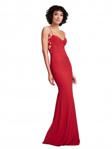 Stretch Crepe Mermaid Long Sleeveless Bridesmaid Dress / Evening Dress Barrie