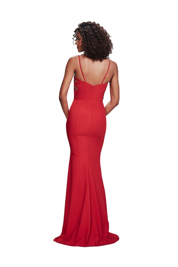 Stretch Crepe Mermaid Long Sleeveless Bridesmaid Dress / Evening Dress Barrie
