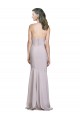Stretch Crepe Mermaid Long Sleeveless Arctic Lilac Prom Dresses Barrie