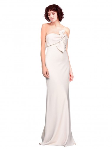 Stretch Crepe Long Sleeveless Bridesmaid Dress / Prom Dress Barrie