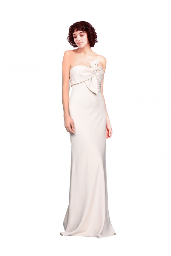 Stretch Crepe Long Sleeveless Bridesmaid Dress / Prom Dress Barrie