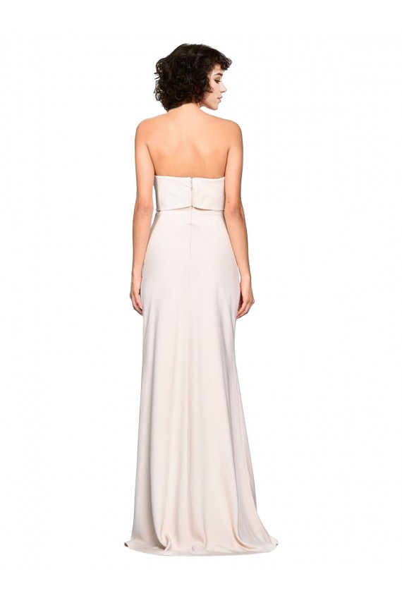 Stretch Crepe Long Sleeveless Bridesmaid Dress / Prom Dress Barrie