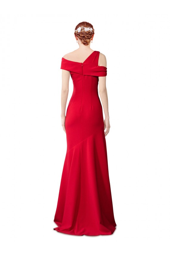 Stretch Crepe Mermaid Long Sleeveless Red Formal Evening Gown / Prom Dress / Bridesmaid Dress Barrie