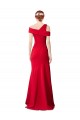 Stretch Crepe Mermaid Long Sleeveless Red Formal Evening Gown / Prom Dress / Bridesmaid Dress Barrie