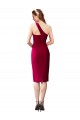 Stretch Crepe Sheath Cocktail Length Sleeveless Black Prom Dresses Barrie