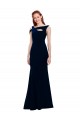 Stretch Crepe Mermaid Long Sleeveless Off the Shoulder Prom Dresses Barrie