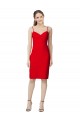 Stretch Crepe Sheath Sheath Sleeveless Red Formal Evening Gown / Prom Dress / Bridesmaid Dress Barrie