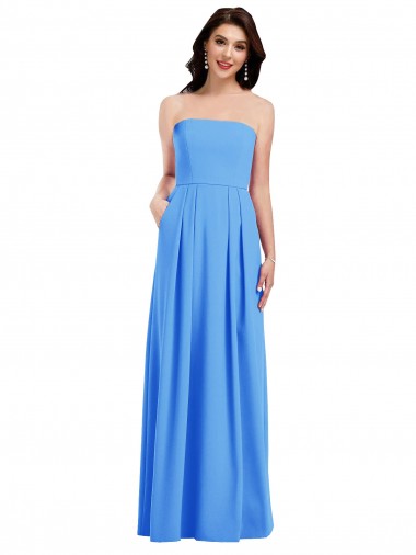 Stretch Crepe Trumpet Long Sleeveless Low Back Semi Formal Evening Dress / Prom Dress / Bridesmaid Dress Barrie