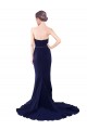 Stretch Crepe Mermaid Sweep Train Sleeveless Low Back Semi Formal Evening Dress / Prom Dress / Bridesmaid Dress Barrie