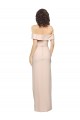 Stretch Crepe Mermaid Long Sleeveless Low Back Daring Side Slit Prom Dresses Barrie