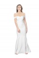 Stretch Crepe Mermaid Long Sleeveless Ivory Low Back Formal Dress / Bridesmaid Dress Barrie