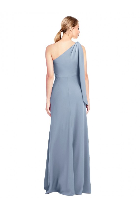 Stretch Crepe Sheath Long Flutter Sleeves Formal Dress / Bridesmaid Dress Barrie