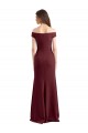 Stretch Crepe Sheath Sheath Sleeveless Burgundy Gold Prom Dress / Bridesmaid Dress Barrie