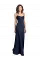 Stretch Crepe Sheath Long Sleeveless Low Back Formal Dress / Bridesmaid Dress Barrie