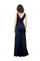 Stretch Crepe A-Line Sleeveless Dark Navy Formal Dress / Bridesmaid Dress Barrie