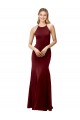 Stretch Crepe Mermaid Long Sleeveless Criss Cross Back Formal Evening Gown / Prom Dress / Bridesmaid Dress Barrie