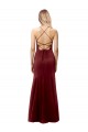 Stretch Crepe Mermaid Long Sleeveless Criss Cross Back Formal Evening Gown / Prom Dress / Bridesmaid Dress Barrie
