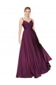Stretch Crepe A-Line Long Sleeveless V-Back Formal Evening Gown / Prom Dress / Bridesmaid Dress Barrie