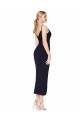 Stretch Crepe Mermaid Knee Length Sleeveless V-Back Formal Dress / Bridesmaid Dress Barrie